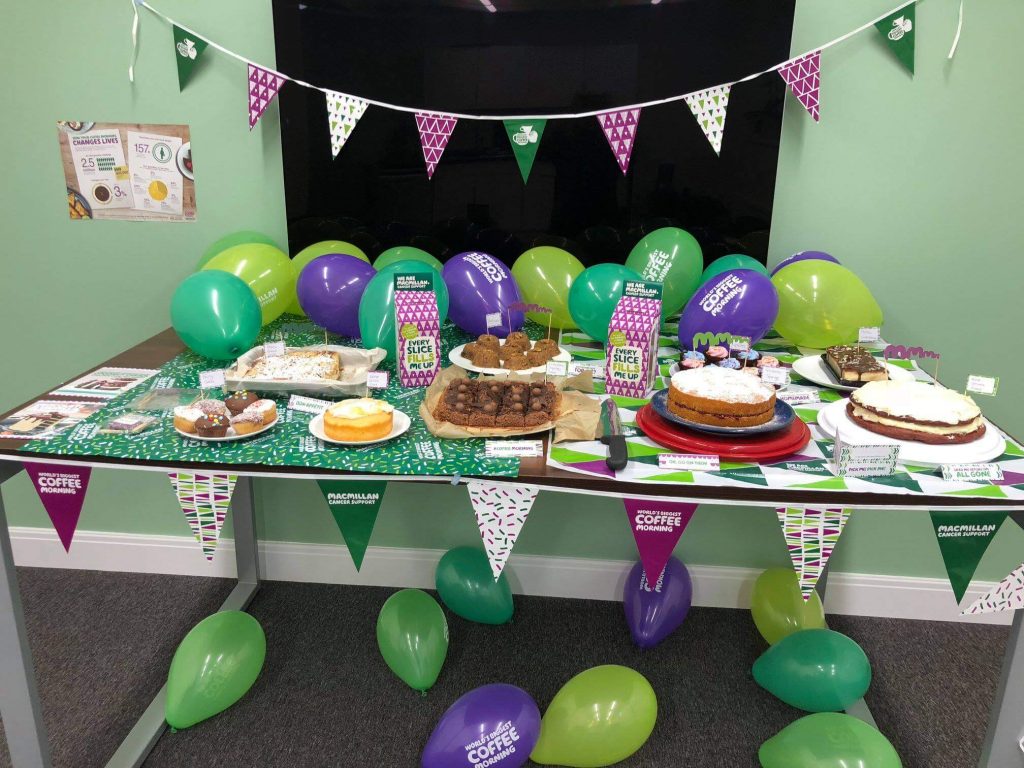 Cake sale for Macmillan Coffee Morning